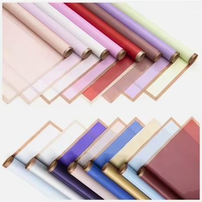 Buen precio Papel de envoltura de florista impermeable de Golden Edge de 58*58cm para el embalaje de ramos en línea