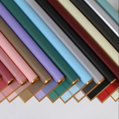 Buen precio Papel de envoltura de flores coreanas en color personalizado con impresión suave e impermeable en línea