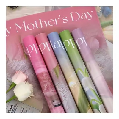 Buen precio Regalo único e impermeable Bouquet envoltura floral de muchos colores 58*58cm Feliz Día de la Madre en línea