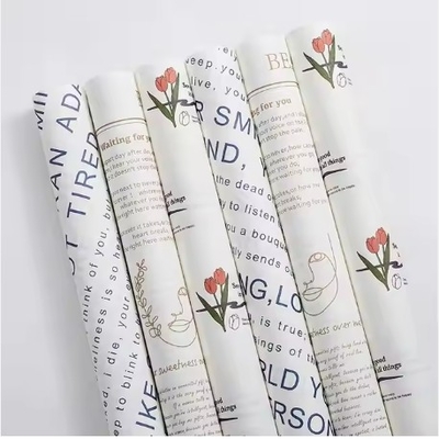 Un buen precio. Papel de envoltura de tulipanes para el ramo de flores 58*58cm 50g embalaje de regalo en línea