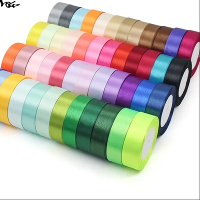 Un buen precio. Cinturón de satén de color sólido para envoltura de regalo 25 mm Personalizar Tamaño del paquete 9X9X2.5 cm en línea