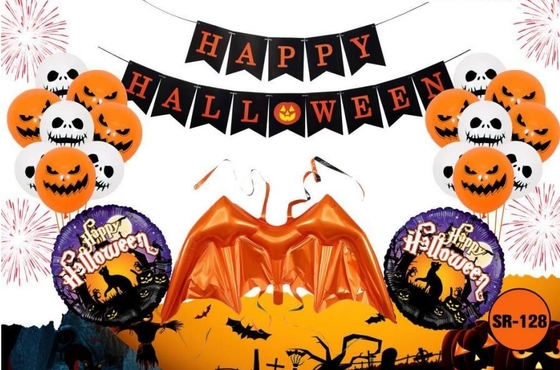 Un buen precio. Venta al por mayor de globos de papel de Halloween Volante al por mayor de globos de nube inflable de doble impresión Mylar en línea