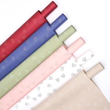 Un buen precio. Lizhiran dulce impermeable ramo de amor papel de envoltura de flores papel tienda de flores de flores material de embalaje en línea