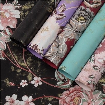 Un buen precio. Retro y elegante rosa perfumada resistente al agua regalo ramo de flores papel de envoltura tienda de flores papel de envoltura de flores materiales al por mayor en línea