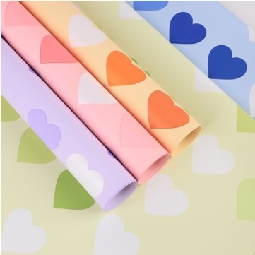 Un buen precio. Papel de embalaje de ramos de rosas a prueba de agua en colores de amor de neón en línea