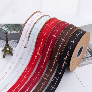 Un buen precio. 25 mm Personaliza Cinturón de hilo con estampilla dorada para el Día de la Madre y el Día de San Valentín en línea