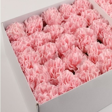 Buen precio Imitación de la flor del clave realista del jabón de la flor de la cabeza del regalo del día de la madre del clave del jabón de la flor del ramo en línea