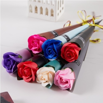 Buen precio Solo jabón Rosa Flower Simulación Jabón Flower Bouquet Día de la Madre Regalo Día de San Valentín Evento Pequeño Regalo Mayorista en línea