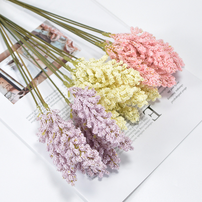 Un buen precio. Minimalista Falso Bouquet de Trigo Realista Falsas Flores 5x30cm Plástico en línea