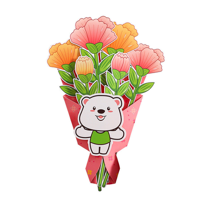 Un buen precio. Buquete de flores para el Día de la Madre, tarjeta de felicitación DIY Kit de material de papel hecho a mano. en línea