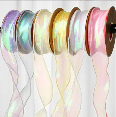 Un buen precio. 4cm6cm colorido de cola de pez de hilo cinta de fábrica envasado flor de arte Bud seda cinturón de tejido pastel bolsa de hornear venta al por mayor de correas de unión en línea