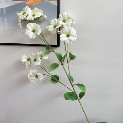 Un buen precio. Flores artificiales para un escenario de cafetería de bodas con flores de manzana de cangrejo simuladas en línea