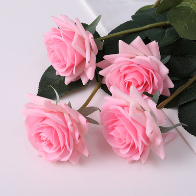 Un buen precio. Decoración de paredes y carteles callejeros de flores de boda de rosas simuladas con ángulo pequeño en línea