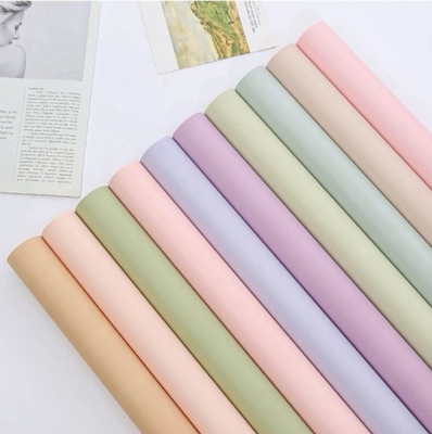 Un buen precio. Papel de envoltura de flores de color sólido de estilo coreano, ramo de primer amor a prueba de agua, papel Ouya espesado de un solo color, material de papel de envoltura de flores de arte en línea