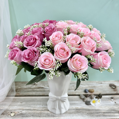 Un buen precio. Decoraciones artificiales de rosas para el Día de San Valentín, bodas y arreglos florales caseros en línea