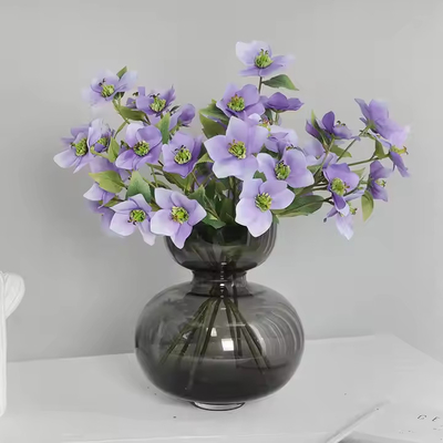 Un buen precio. Venta al por mayor de 5 cabezas Flora de Dodder Flora de Hellebore artificial para decoración del hogar en línea