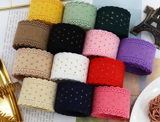 5 tamaño corduroy encaje estampado en caliente cinta de punto cinta de 38 mm arco DIY accesorios hechos a mano embalaje de dulces