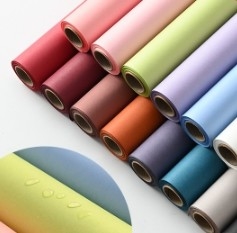 Papel de colorante de alta gama, de color sólido, impermeable, duradero y grueso para envases de flores