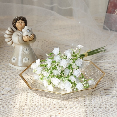 Un buen precio. Mini cielo estrellado escrito a mano, colores de primavera, estrellas estrelladas, flores simuladas, flores falsas, ramo artificial, colocación de bodas en casa en línea