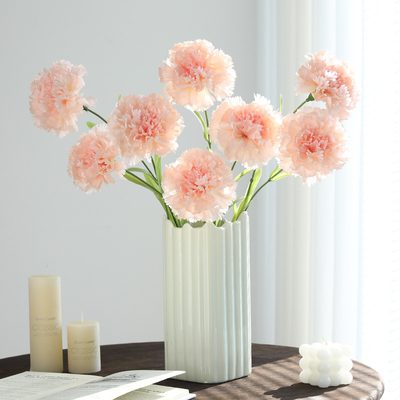 Un buen precio. Simulación de flores, ramos de claveles, flores secas, vacaciones familiares, decoración del salón, mesa de comedor, accesorios fotográficos, adornos, flores falsas en línea