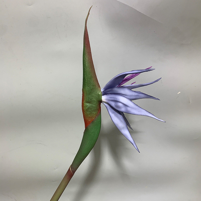 Un buen precio. Pájaro del paraíso de goma blanda flor artificial plástico decoración del hogar de estilo chino adornos para fotografía de bodas en línea