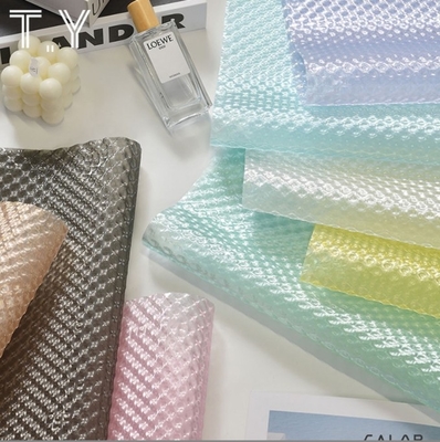 Un buen precio. Papel de burbujas de vidrio para el Festival de Qixi, papel de envoltura de ramos de flores, impermeable, textura tridimensional, papel en relieve de alta calidad en línea