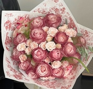 El té negro de la tarde Papel de arte impreso retro europeo Papel de embalaje de flores