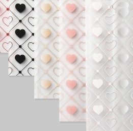 Un buen precio. Jelly película de lanzamiento del corazón impermeable papel de envoltura de flores florales en línea
