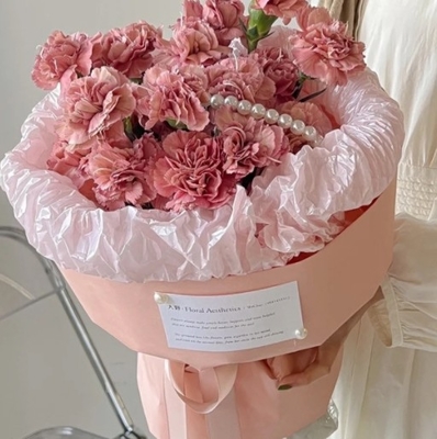 Papel de envoltura de flores de la serie Fenghua, papel kraft espesado impermeable, papel de envoltura de flores de rollo, papel coreano de color sólido