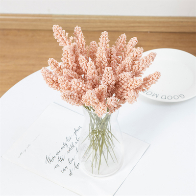 Un buen precio. Buquete de simulación de bodas de espuma de trigo, lavanda, flores artificiales hechas a mano, decoración de plantas transfronterizas, accesorios fotográficos en línea