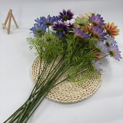 Simulación de crisantemo de verano, arreglo de flores de cubo de suerte, fotografía de bodas, decoración de jardines, paisajismo.