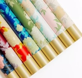 Un buen precio. Papel Yuyin de color nacional Peonía Papel de embalaje de flores vintage en línea