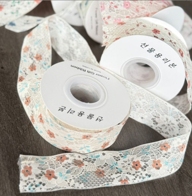 Luoyan Sheng 4cm * 10m Polyester doble capa cinta de flor del capullo La solución definitiva para artesanías DIY y embalaje de regalos