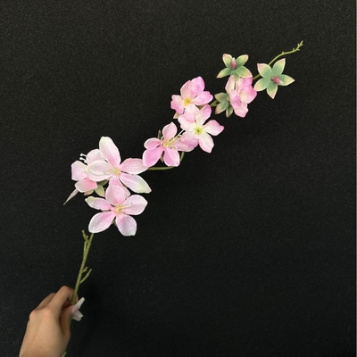 Flores artificiales rosadas, flores de bodas, techo de hotel, decoración de banquetes, letreros de la calle, flores de piso, rosas, hortensias, flores artificiales