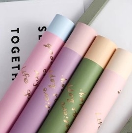 Un buen precio. Papel de embalaje de flores a prueba de agua Krio Inglés en línea