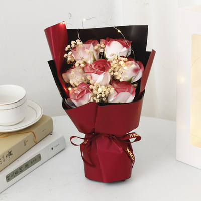 Día de San Valentín 520 Cielo Estrellado Flores Secas Rosas Envase para novio y esposa Regalo de Fiestas Romántico Regalo de Compañero