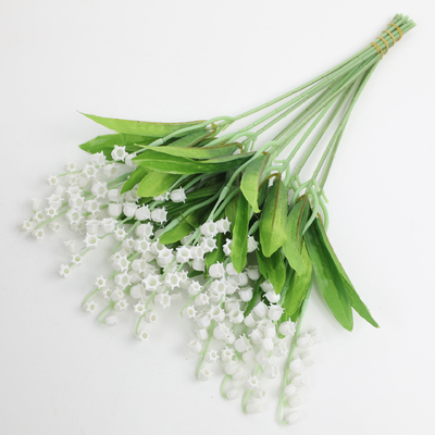 Un buen precio. Plantas verdes simuladas, lirio del valle, ramo de bodas, decoración del hogar, provisiones florales, decoración blanca de alta gama, decoración de bodas en línea