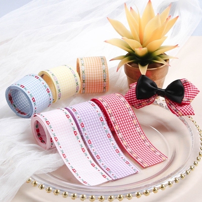 Un buen precio. Versión coreana nueva cinta de bordado de encaje de jacquard bricolaje de arco accesorios para el cabello ropa cuello puños pantalones bordes decoraciones en línea