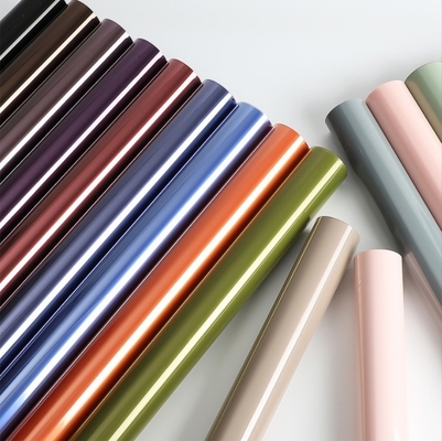 Papel de envoltura impermeable para ramos de flores, papel de envoltura para dulces y papel de envoltura para regalos de colores sólidos