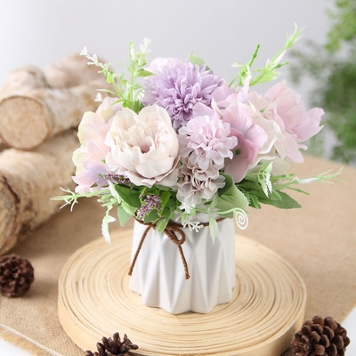Un buen precio. Rose artificial flower wedding silk flower photography home decoration Nordic ins wedding bouquet en línea