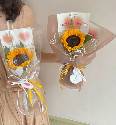 Un buen precio. Cinta de la serie de cuadrícula azul de 1 cm, lazo de ramo de flores para hornear, bricolaje, lazo hecho a mano, material de embalaje floral para hornear en línea