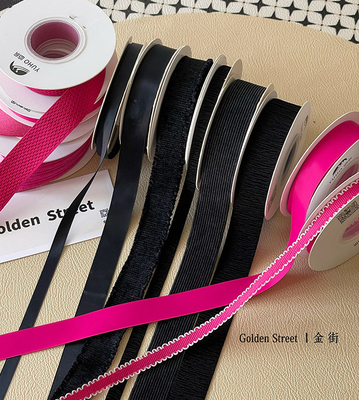 Un buen precio. Colores personalizados  Cinta rosa Bouquet de flores correa Regalo bricolaje Arco Floristería Materiales florales en línea