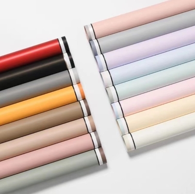 Un buen precio. 58*58cm Florista Papel de envoltura Material para la memoria Marco fotográfico de color sólido Frontera Papel eurasiático de estilo coreano Envasado de ramos en línea