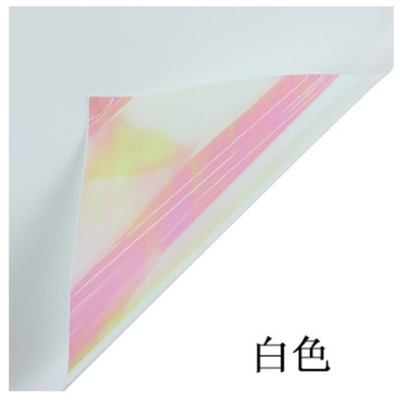Un buen precio. Papel de envoltura de flores de plástico de moda de siete colores que cambia de color perfecto para el embalaje de roses en tiendas de flores en línea