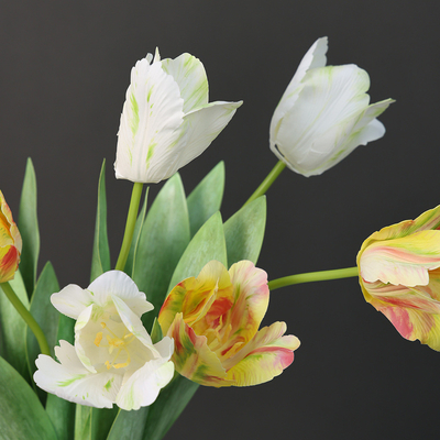 Un buen precio. Impresión en 3D de flores de tulipán simuladas para decoración del hogar francés, arreglos florales, decoración de bodas y accesorios en línea