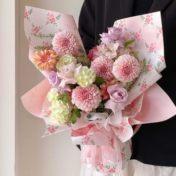 Un buen precio. Papel floral fresco Partysu con arreglos florales y embalaje para flores frescas 57*57cm en línea