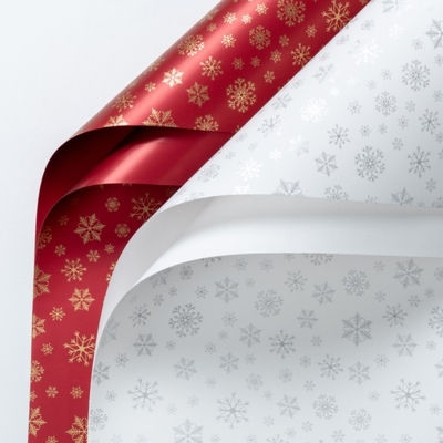 Un buen precio. Papel de envoltura de Navidad, papel de envoltura de la caja de regalos de flores, papel Oya a prueba de agua, papel de envoltura del ramo de manzanas de Nochebuena en línea