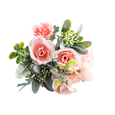 Un buen precio. Flor de simulación nórdica, rosa, flor falsa, ramo de bodas, accesorios de fotografía de bodas, arreglo floral, decoración del hogar, flor de seda en línea