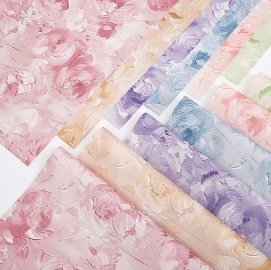 Un buen precio. Papel de regalo floral impermeable Brilliant Bouquet con papel especial Partysu en línea