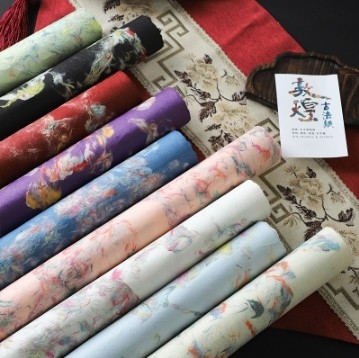 Un buen precio. 57*57cm Serie Dunhuang Texturas DIY Papel de envoltura de flores florales para envoltura de regalos únicos en línea